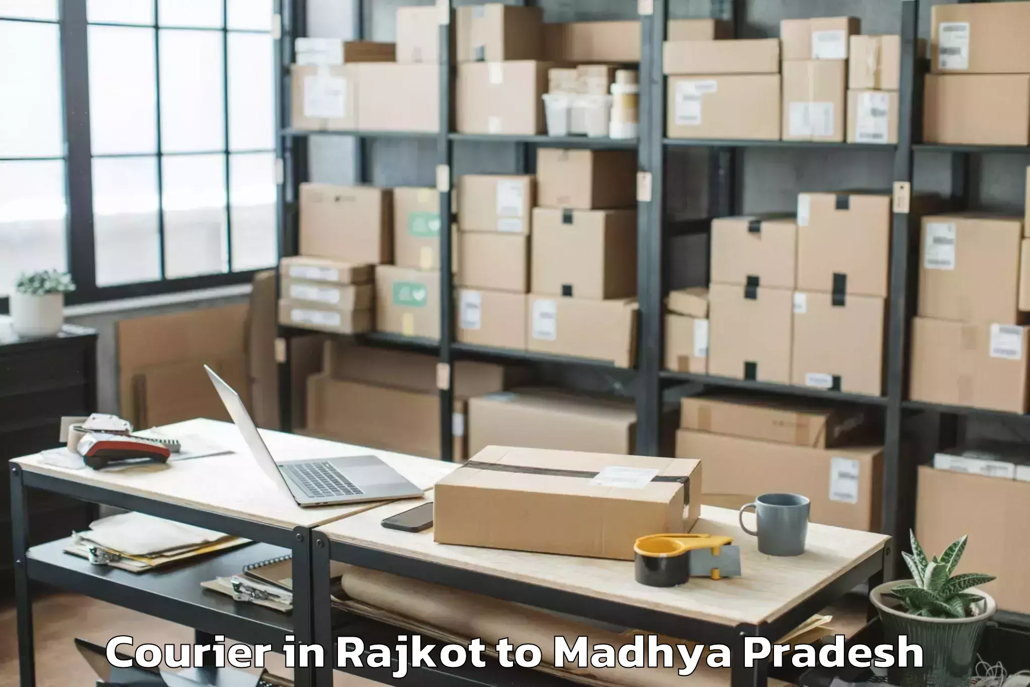 Book Your Rajkot to Machalpur Courier Today